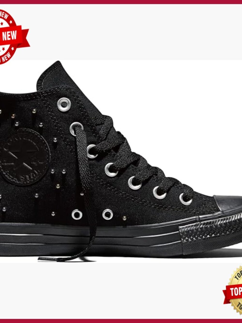 Unisex High Top Sneakers With Mini Studs, Fashion Sneakers